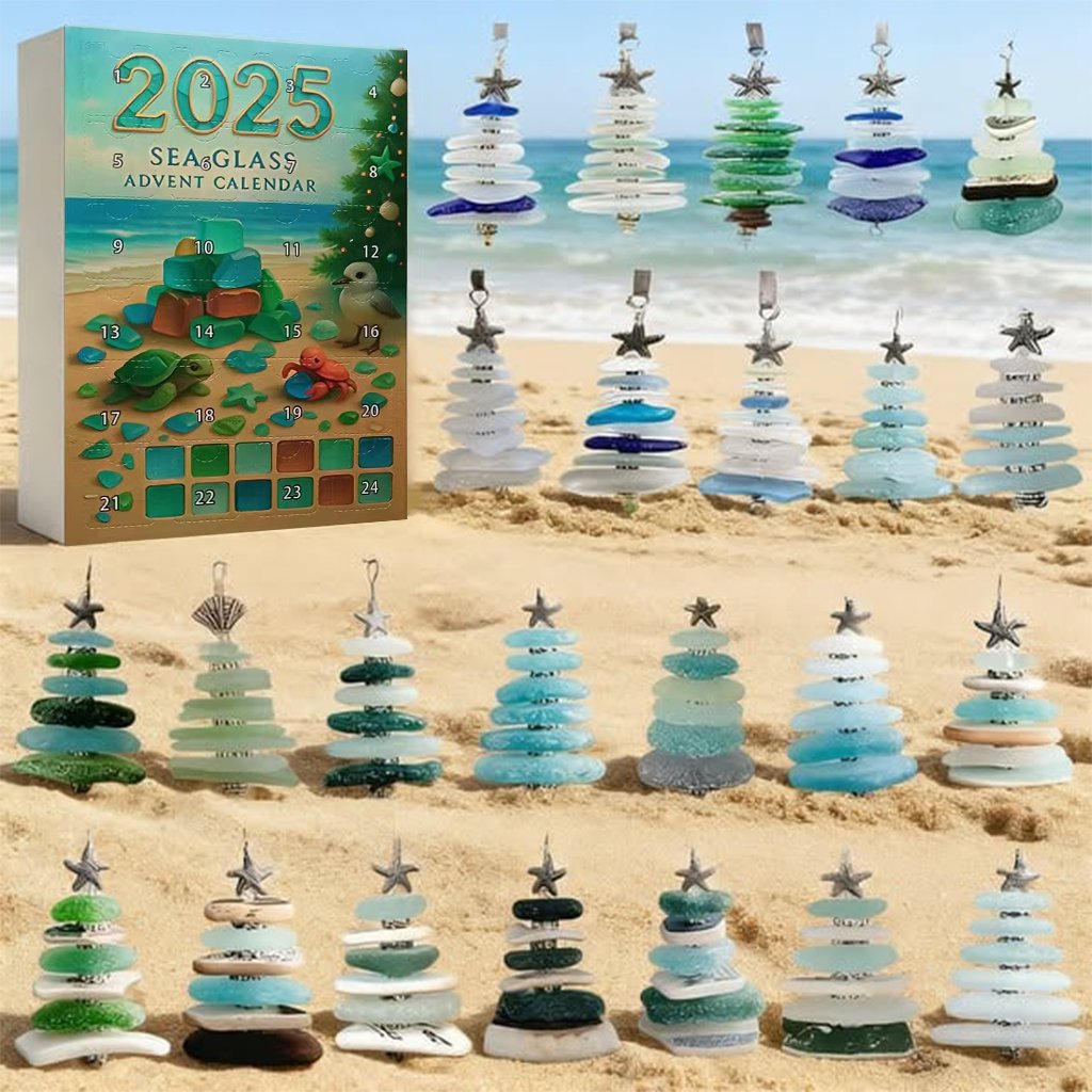 🌊✨Akril adventi naptár karácsonyfa hatással 🎄❄️