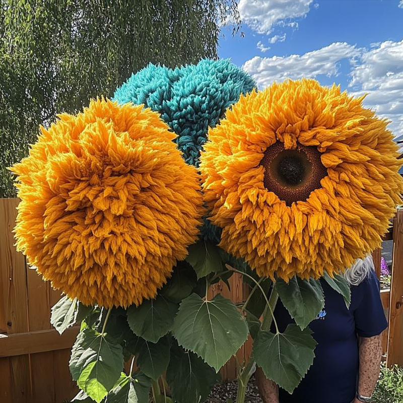 🌻 Imádnivaló óriás plüssmackó napraforgó 🔆