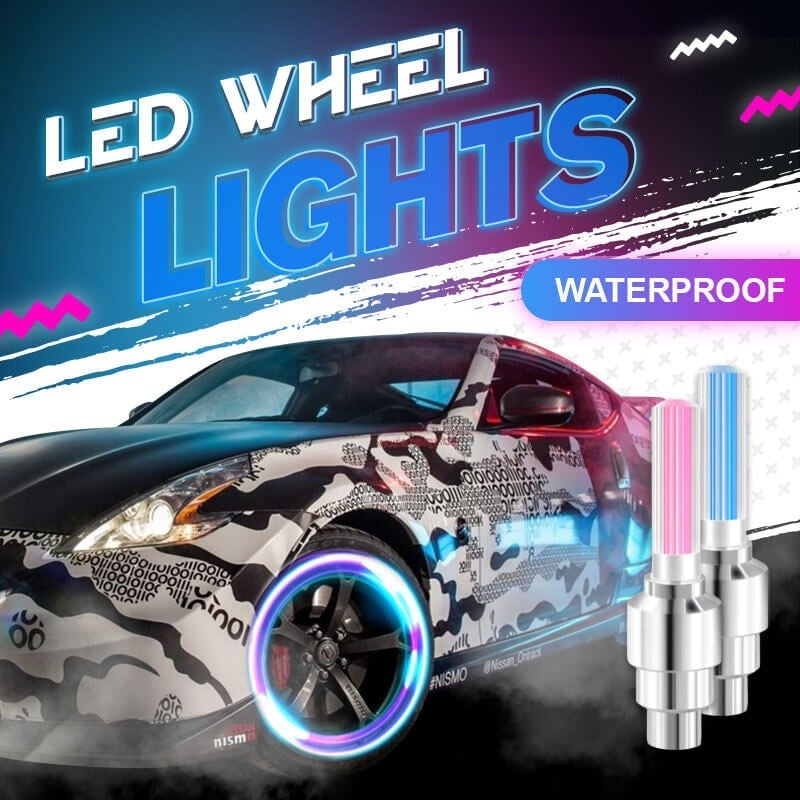 🌈 💡 Vízálló LED kerékfények 【✨ 1+3 ingyen】