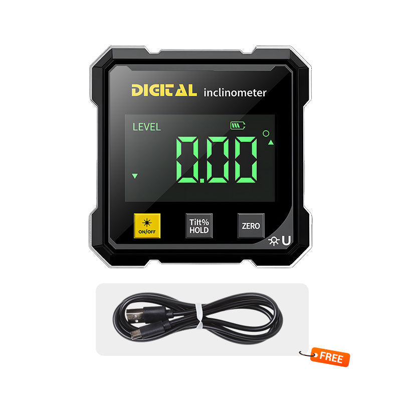📐 Négyoldalas mágneses digitális szögmérő lézerrel 👷👍