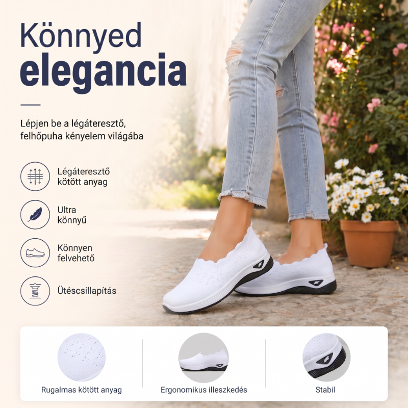 🌬️ Könnyű lélegző női sétálócipő egész napos kényelemhez