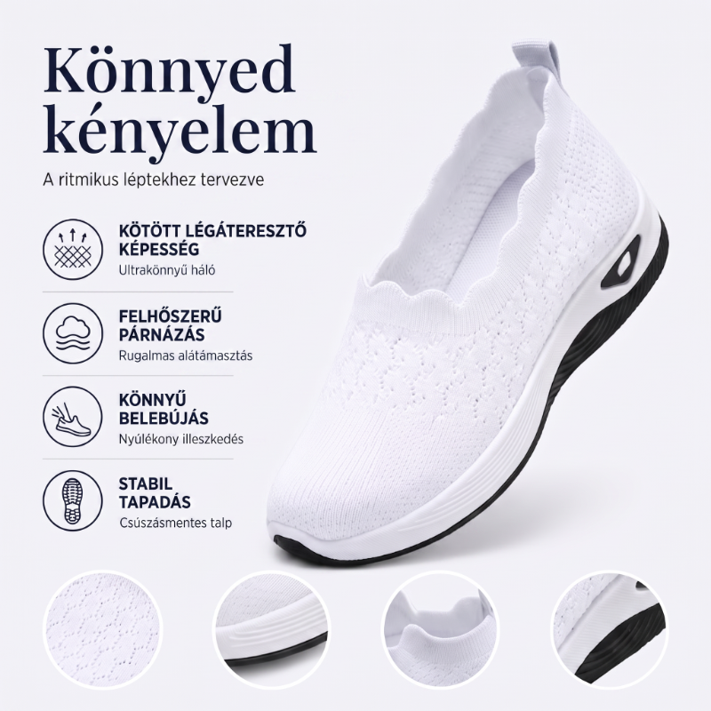 🌬️ Könnyű lélegző női sétálócipő egész napos kényelemhez