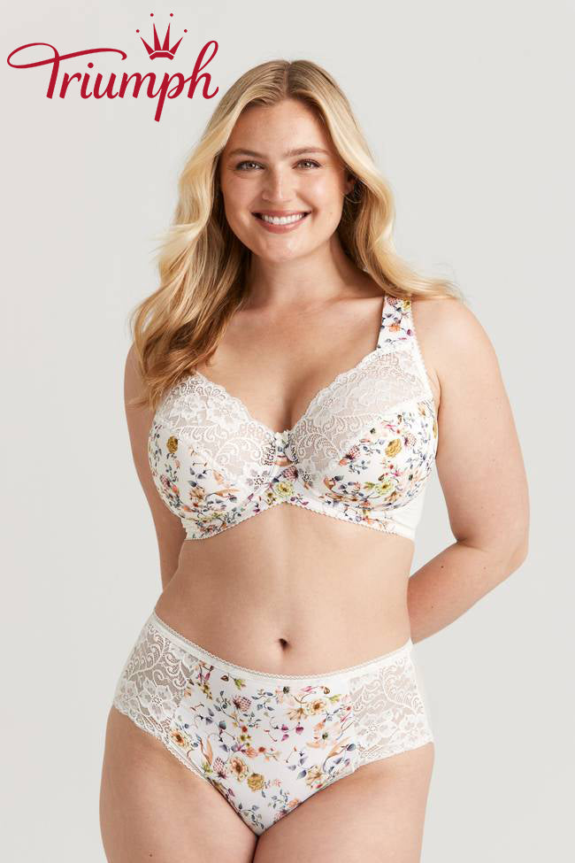Triumph® 3 részes melltartó💖 csipkéből és virágos hímzésből