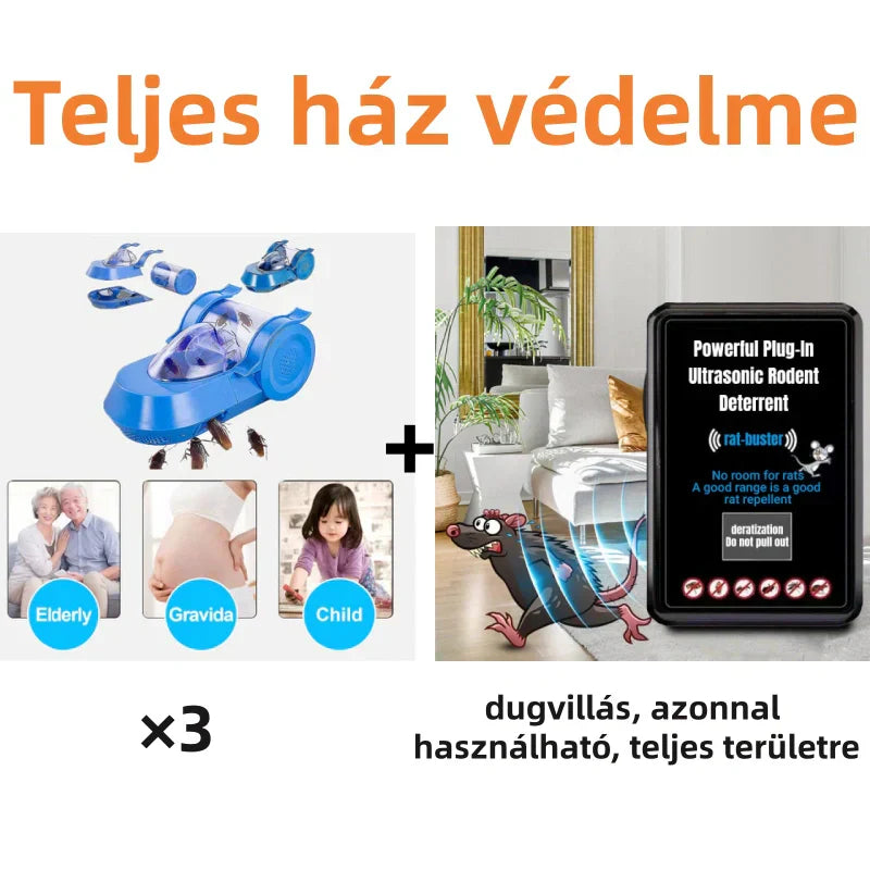 🏠Újrafelhasználható Csótánycsapda, Átlátszó Fedéllel♻️