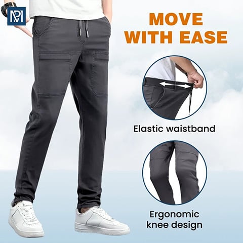 👖🔥 MultiPants – Extra Rugalmas & Strapabíró Sokzsebes Férfi Cargo Nadrág | Maximális Kényelem