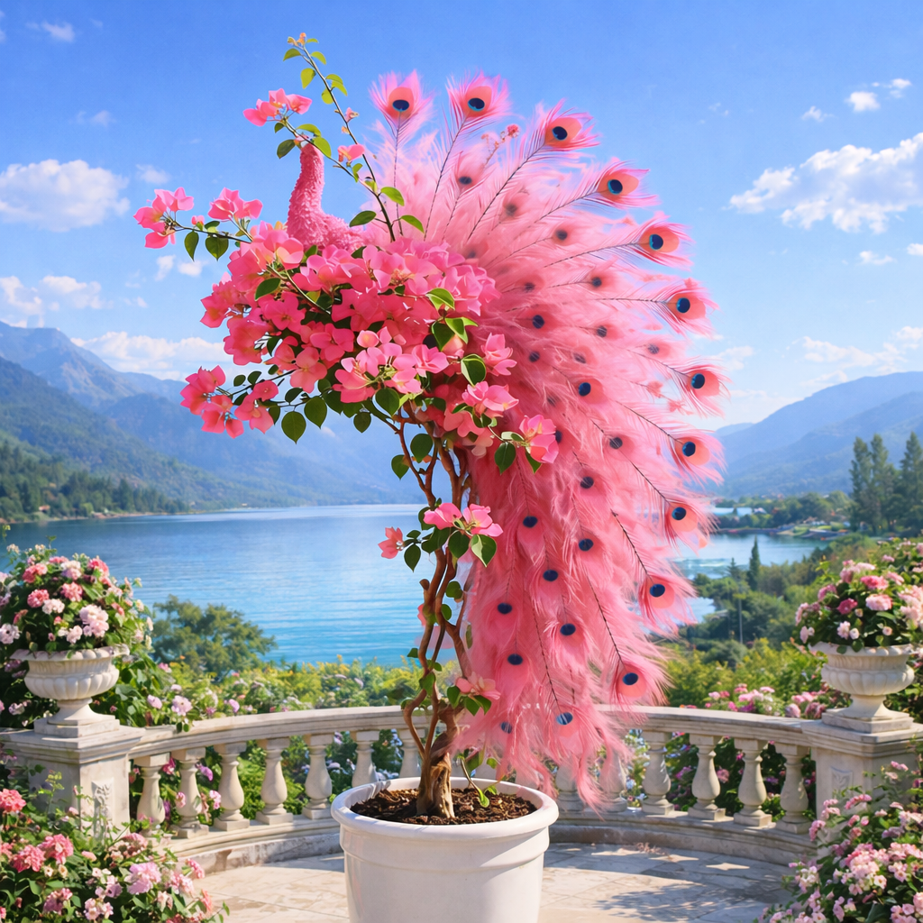 🦚Páva Bougainvillea magok – Szépítse kertjét elegáns pávavirágokkal