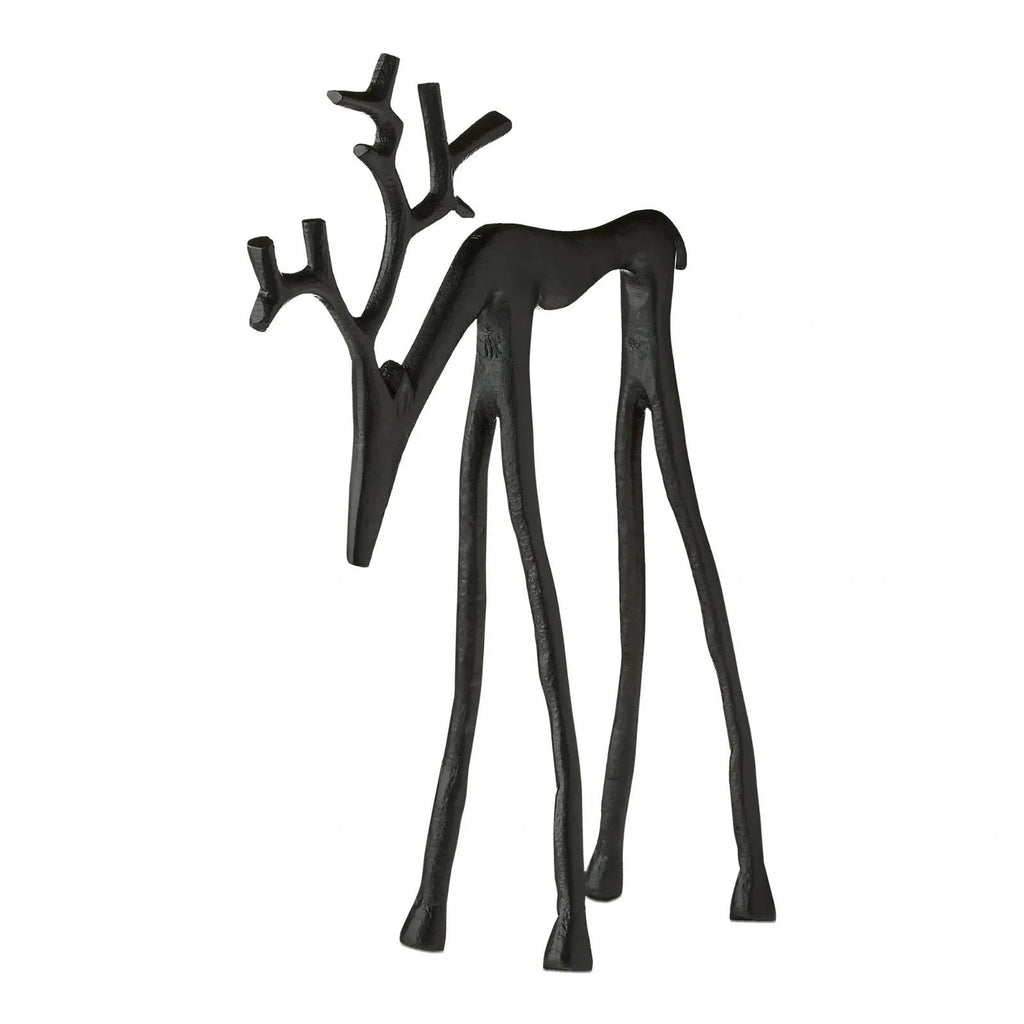 🎅Karácsonyi bestseller 🦌 Fekete rénszarvas figura, karácsonyi dekoráció