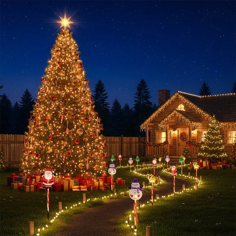 🎄🎁6 darabos mozgó karácsonyi égősor