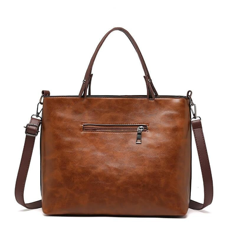 👜 Női vintage bőr válltáska