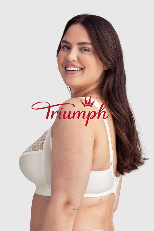 TRIUMPH - 3 DB (65A-120H) 💝 HÍMZETT FEHÉR RUHÁK ✨