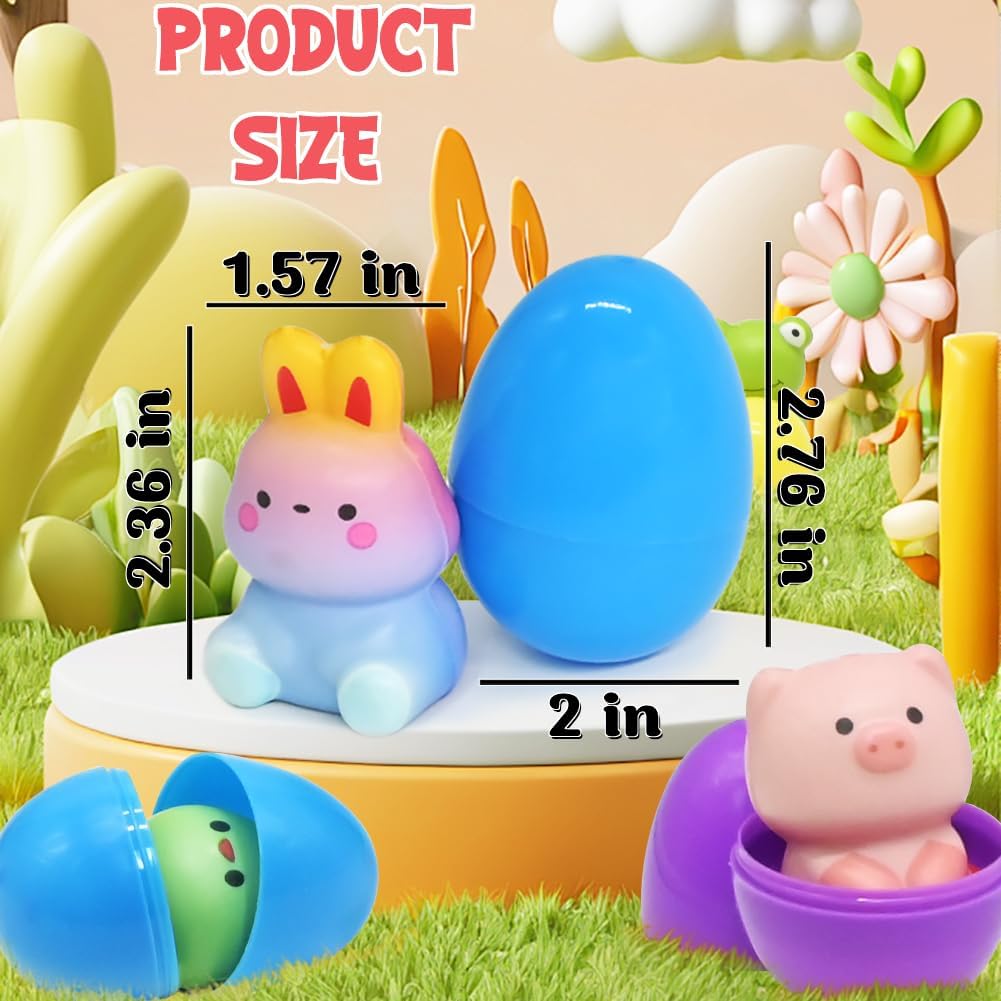 🎁12/24 DB Húsvéti tojás előretöltött, lassan kelő squishy játékok
