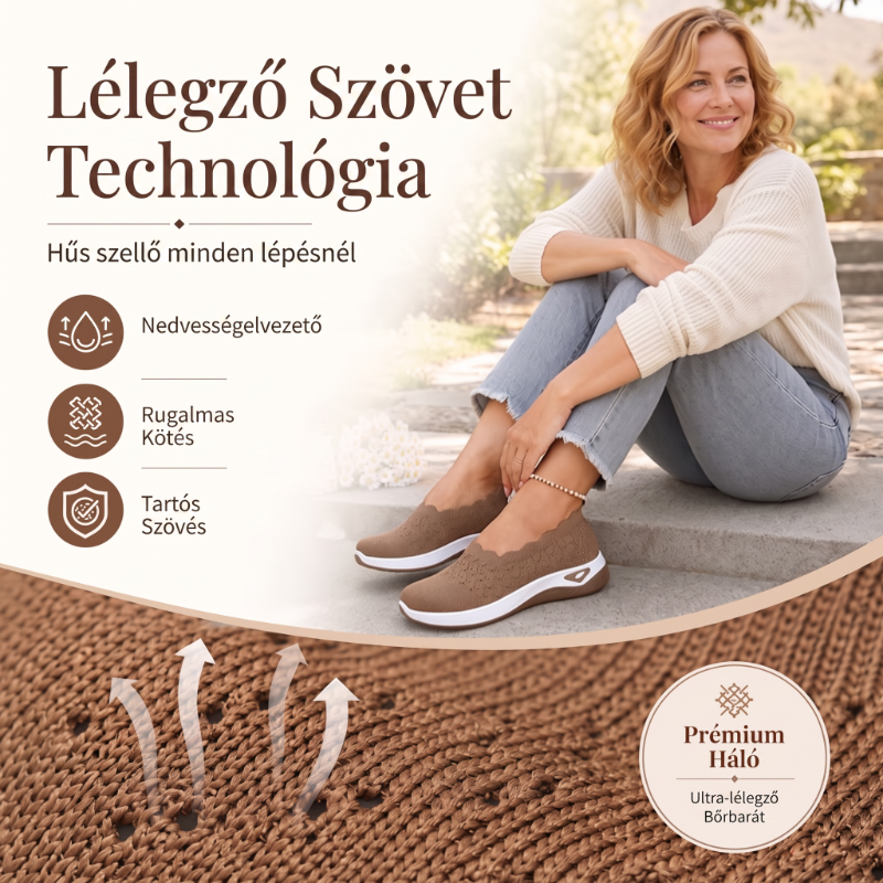 🌬️ Könnyű lélegző női sétálócipő egész napos kényelemhez