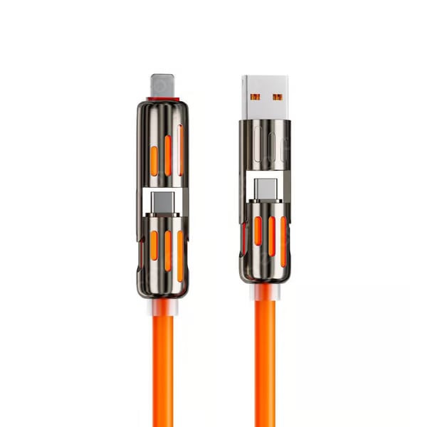 🔥4 az 1-ben USB töltőkábel, gyors töltés⚡