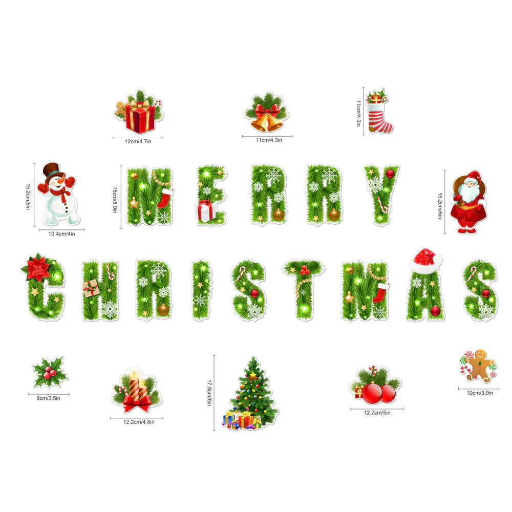 🎁🎅 Karácsonyi témájú mágneses matrica🎄