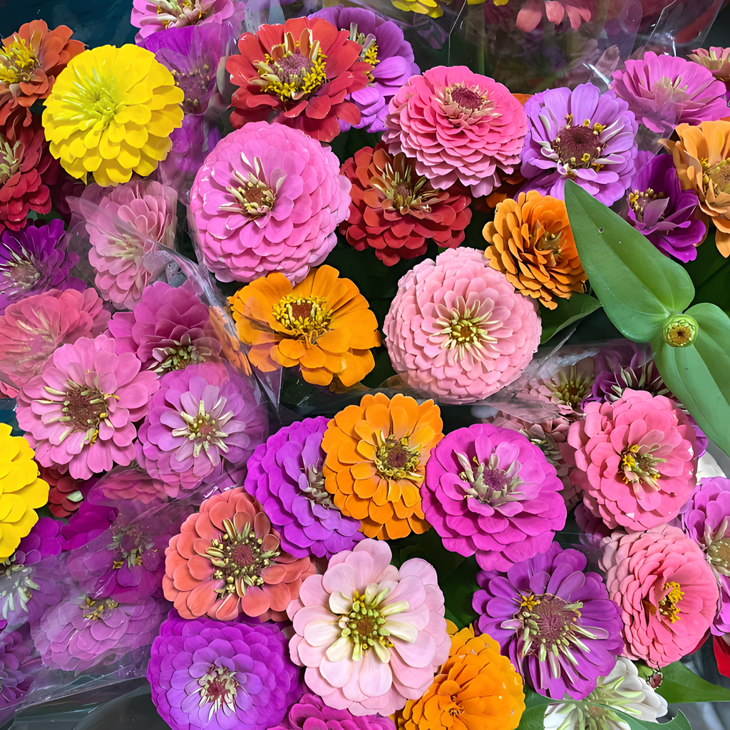 🌺Dupla cinnia magok vegyes színekben