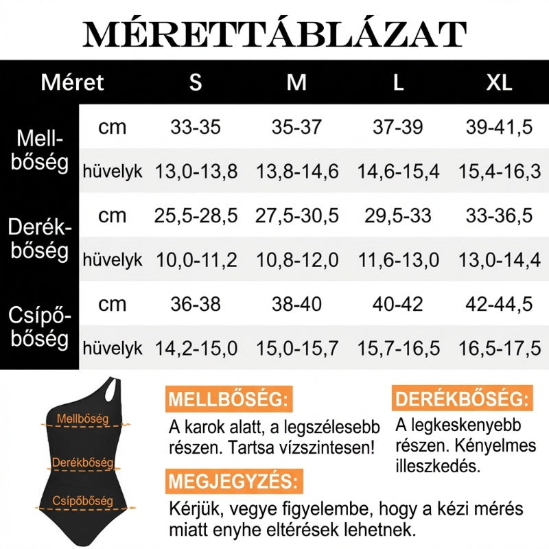🔥 S-2XL 🍀 Női Egyvállas Egyrészes Fürdőruha 🏖️👙