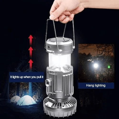 🔥2025 Forró eladás🔥🌿Hordozható LED kemping lámpa ventilátorral