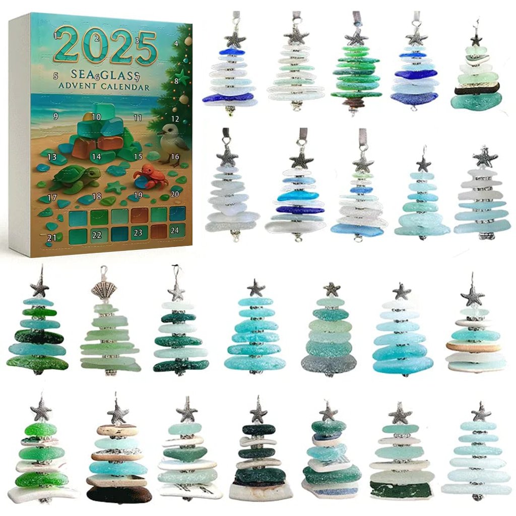 🌊✨Akril adventi naptár karácsonyfa hatással 🎄❄️
