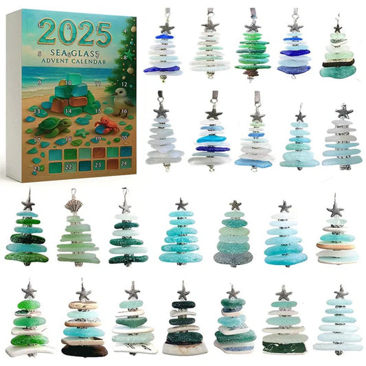 🌊✨Akril adventi naptár karácsonyfa hatással 🎄❄️