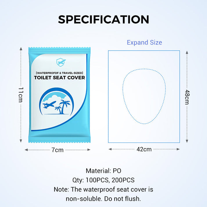 🛡️ Az egészségért! 🌿 Biológiailag lebomló egyszer használatos műanyag vécéülke-védő 🥰