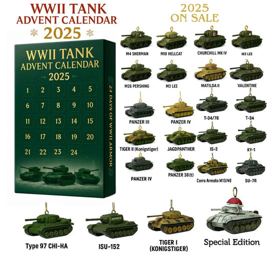 🎄Második világháborús tank adventi naptár 2025