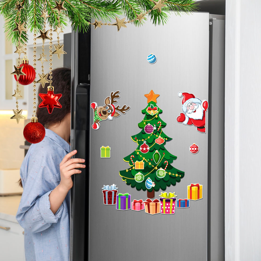 🎁🎅 Karácsonyi témájú mágneses matrica🎄