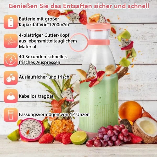 💥 Legnépszerűbb hordozható gyümölcscentrifuga | 🌟Friss gyümölcslé bármikor, bárhol!