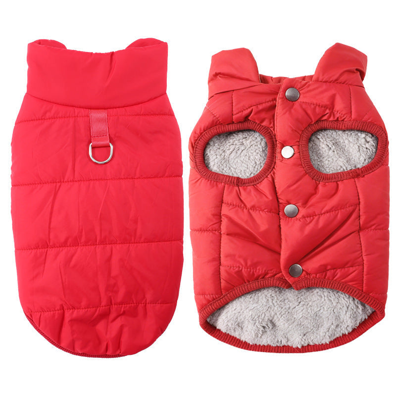 🐾 ✨ Kapucnis kutyakabát – béléses gyapjúval, szélálló 🧥