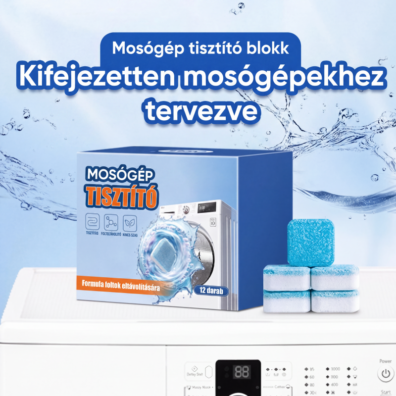 🔥 Mosógép tisztító tabletta – ✨ Mélyreható, fertőtlenítő mosás és zökkenőmentes, friss otthoni környezet 🛡️👕