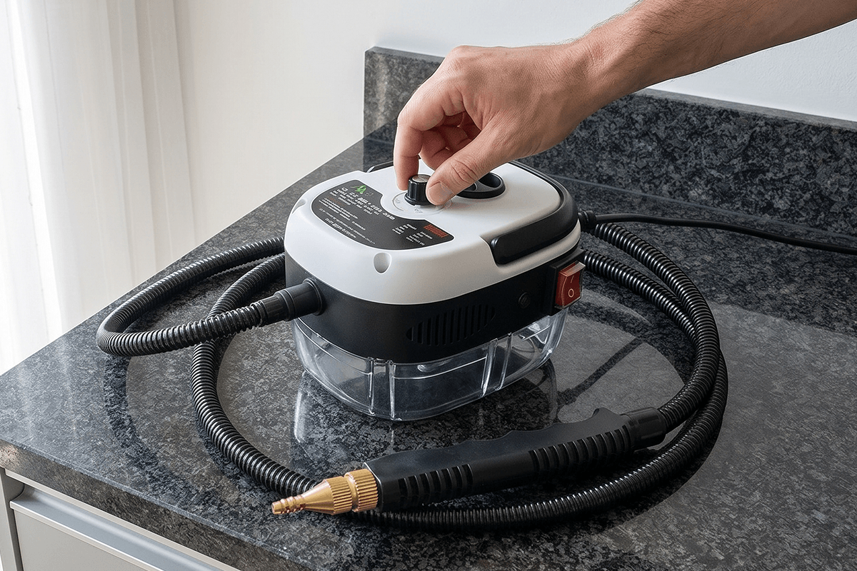 💧2500W kézi, magas hőmérsékletű, nyomás alatt álló gőztisztító készülék