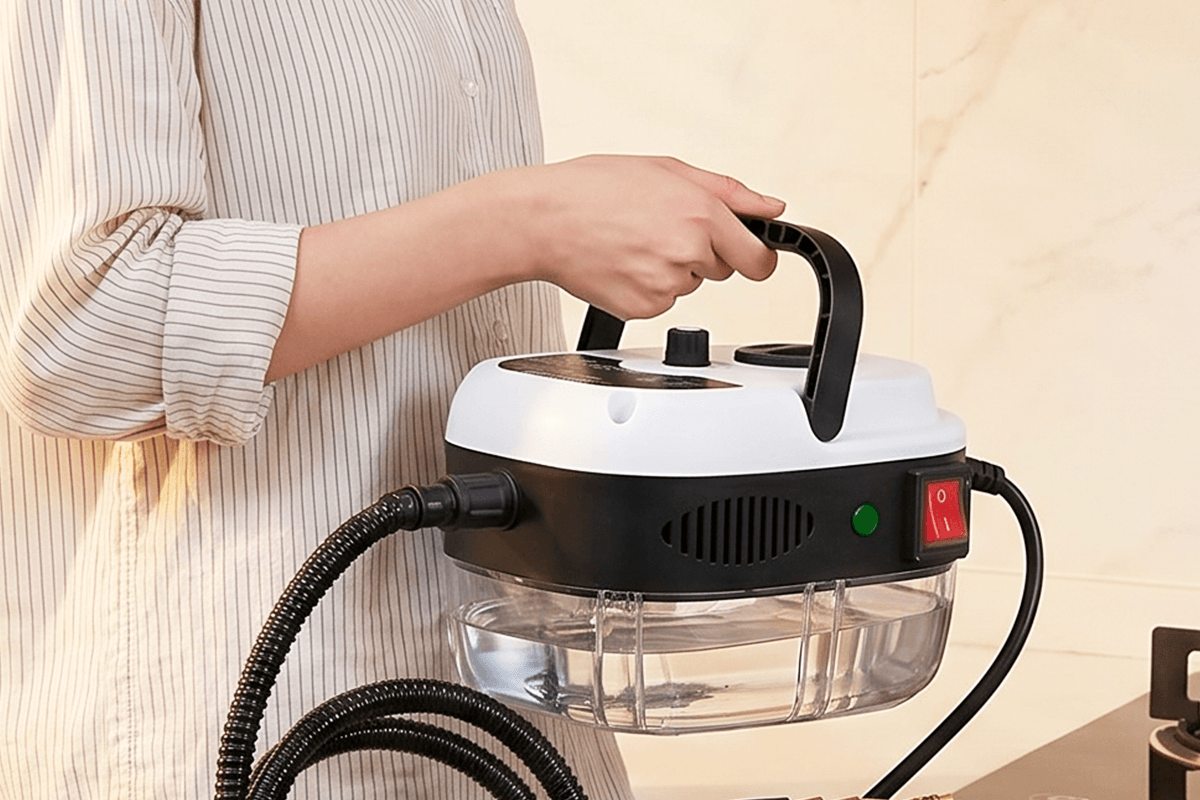 💧2500W kézi, magas hőmérsékletű, nyomás alatt álló gőztisztító készülék