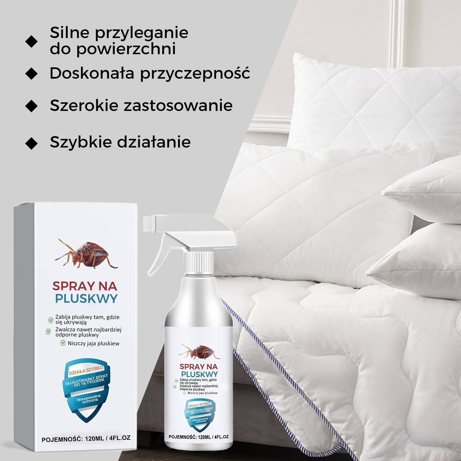 🐛🦟Erős ágyi poloska riasztó spray 💥