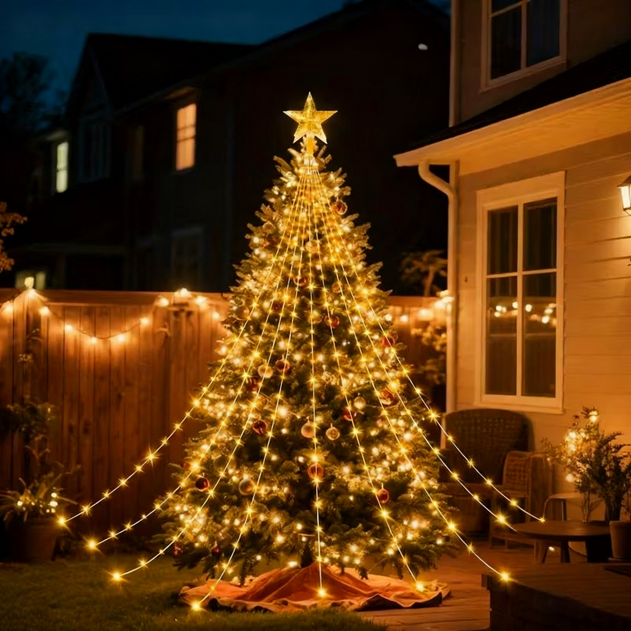 🎁Korai ünnepi akció 50% kedvezménnyel🎄Starlight Cascade karácsonyi fények