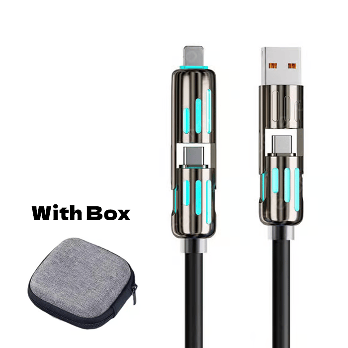 🔥4 az 1-ben USB töltőkábel, gyors töltés⚡