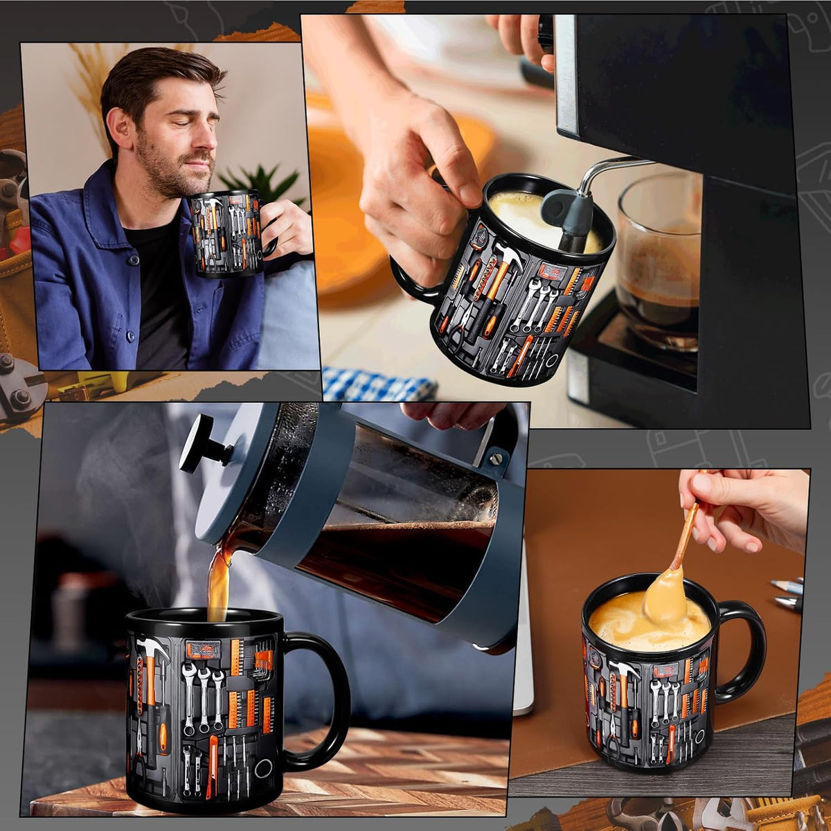 ⚡CYBER HÉTFŐI AKCIÓ🔧⚡Mechanikus Szerszámosláda Bögre🍵