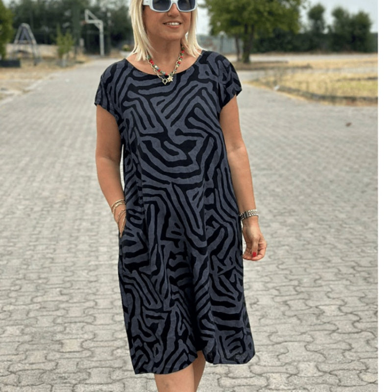 🎁2025-ös Bohém Vintage Mintás Lezser Ruhák👗