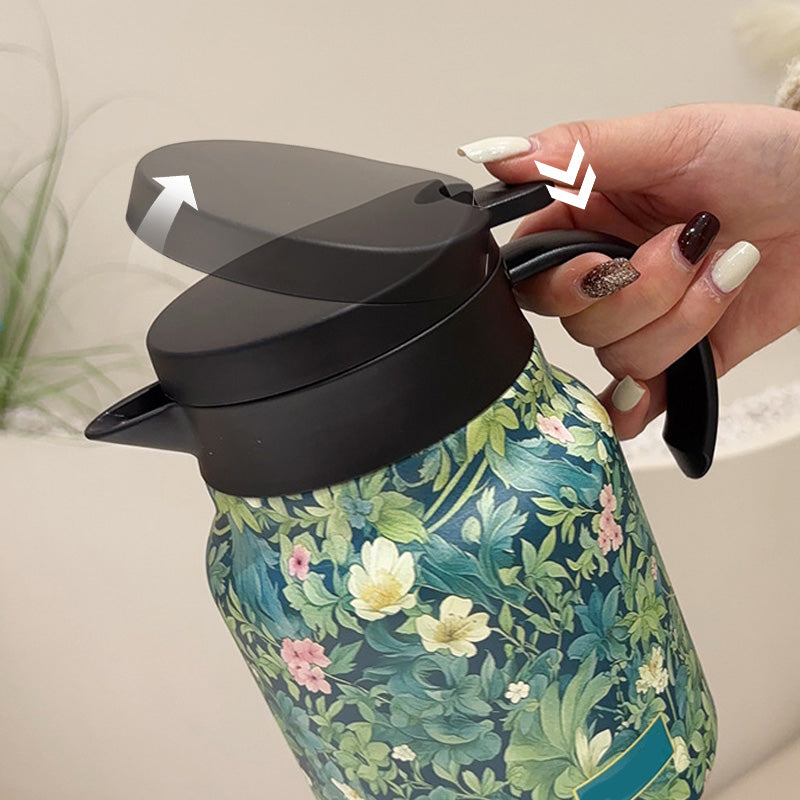 🍵1000ml Vákuumos szigetelt teáskanna szűrővel