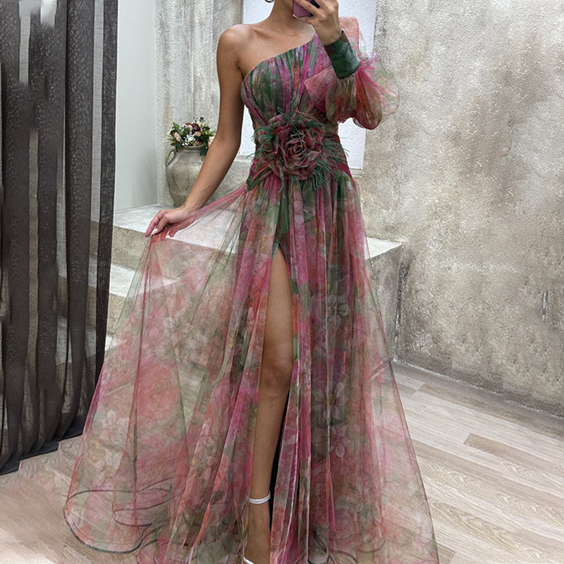 ✨【Karcsúsító varázsló】. Mirage Color Block ruha✨