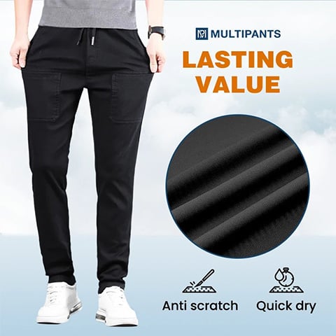 👖🔥 MultiPants – Extra Rugalmas & Strapabíró Sokzsebes Férfi Cargo Nadrág | Maximális Kényelem