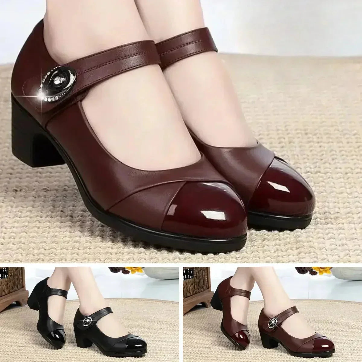 Női Vintage női Mary Jane cipő - Kiváló kényelem és retro stílus