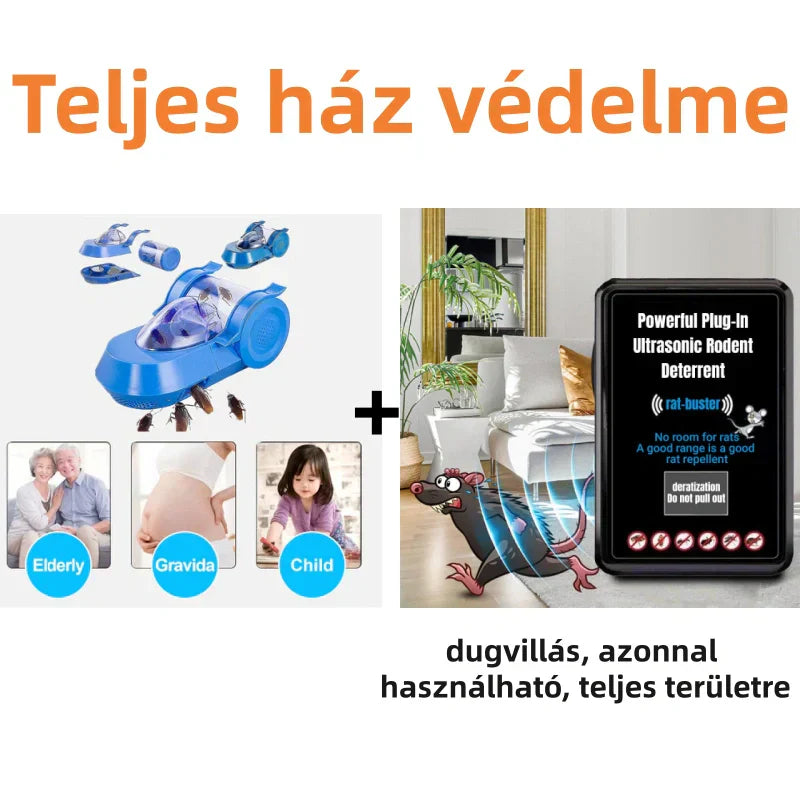 🏠Újrafelhasználható Csótánycsapda, Átlátszó Fedéllel♻️