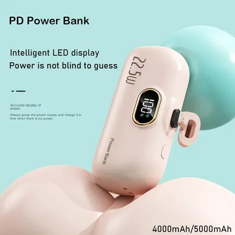 ⏳Nyári kiárusítás: 40%-os kedvezmény🎉5000mAh Mini Portable Charger Power Bank for phone🔋