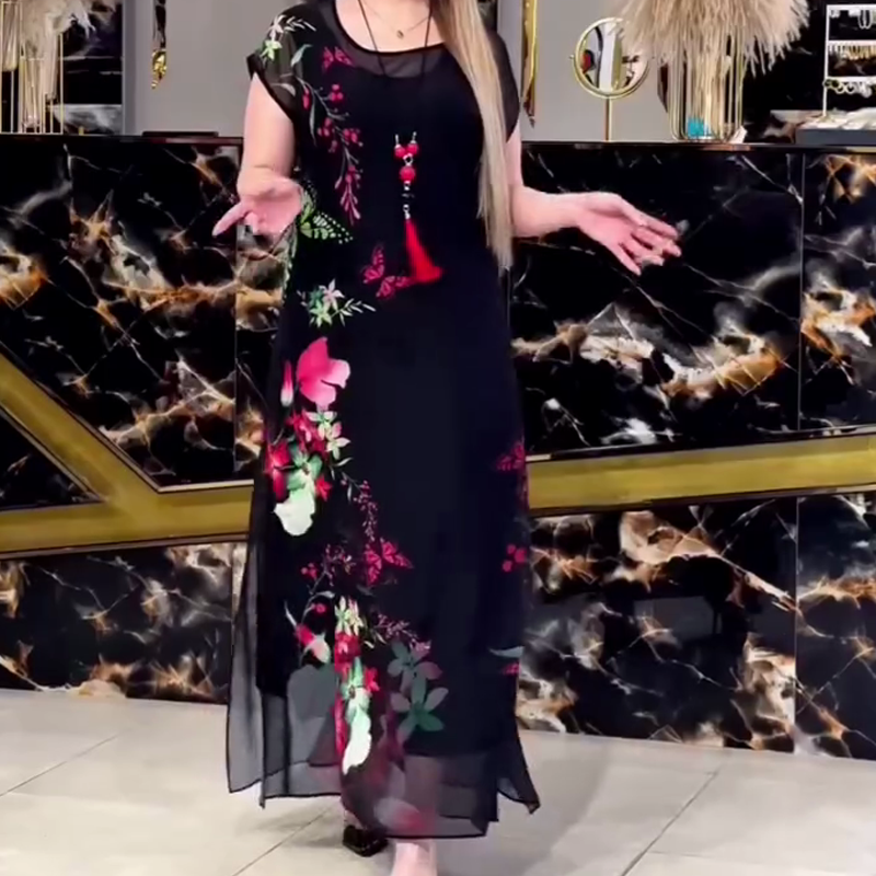 👗Elegáns virágmintás tüllruhák nőknek🌸