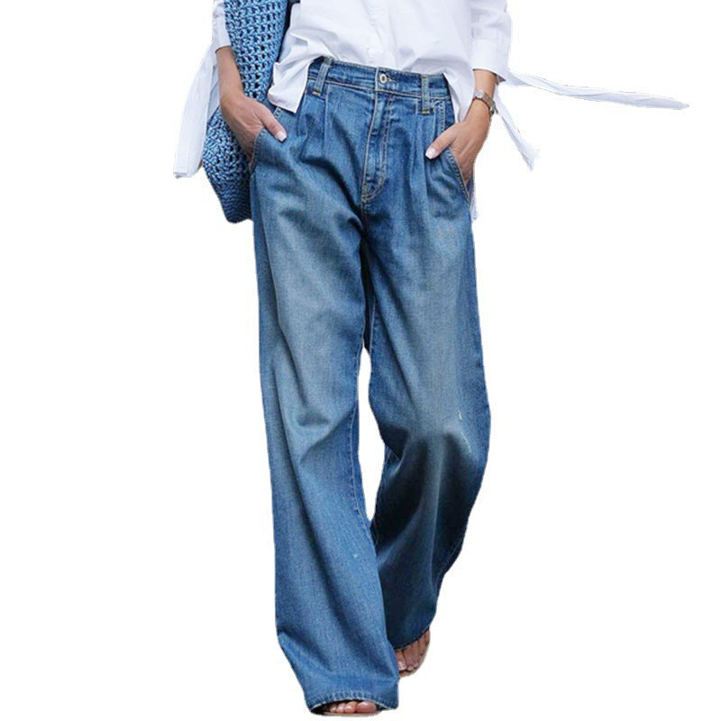 【S-3XL】👖💦Női mosott alkalmi farmer