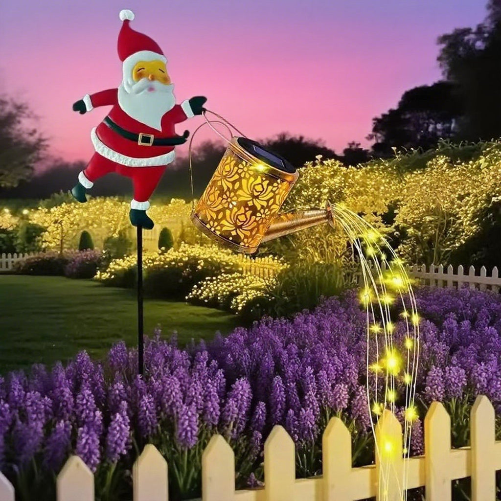 🎅 Mikulás napelemes lámpa - Varázslatos fény tölti be kertedet ünnepi ragyogással. ✨