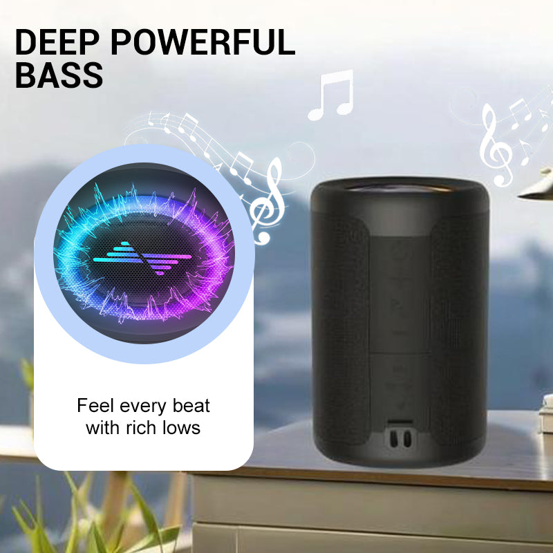 🎵 Hordozható, vízálló Bluetooth hangszóró