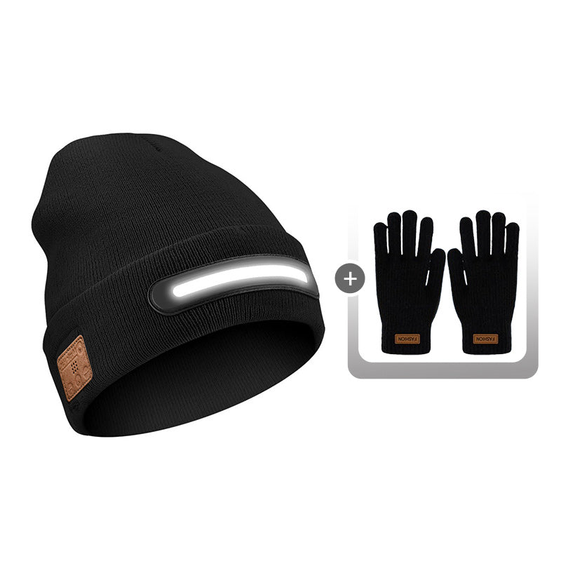 Újratölthető LED sapka Bluetooth-szal