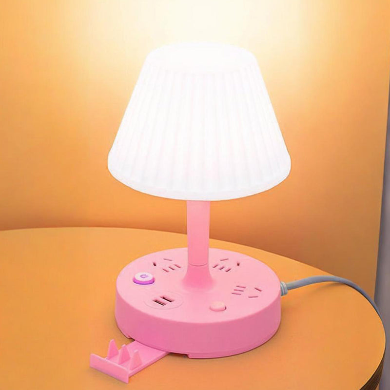 ✨✨Asztali lámpa USB-porttal és hálózati csatlakozóval