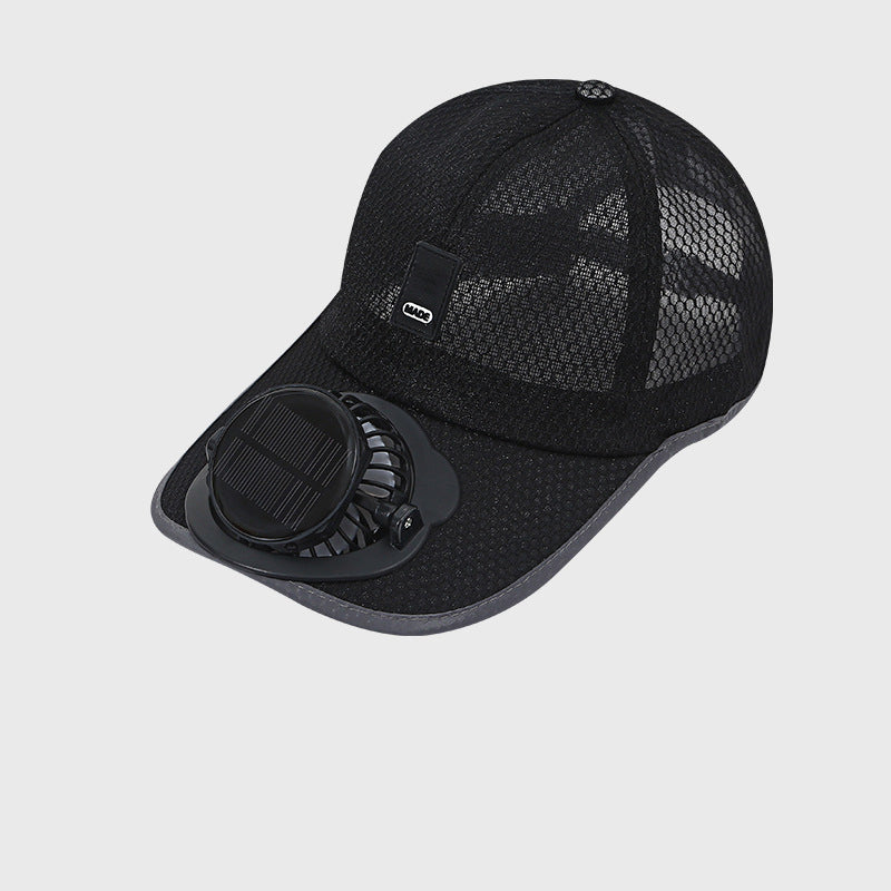 🔥Lélegző baseball sapka napelemes ventilátorral