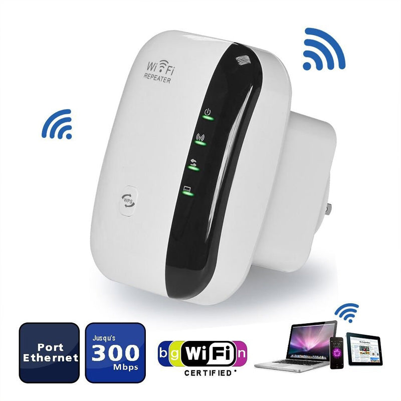 300 Mbps-es Wi-Fi-ismétlő és jel erősítő